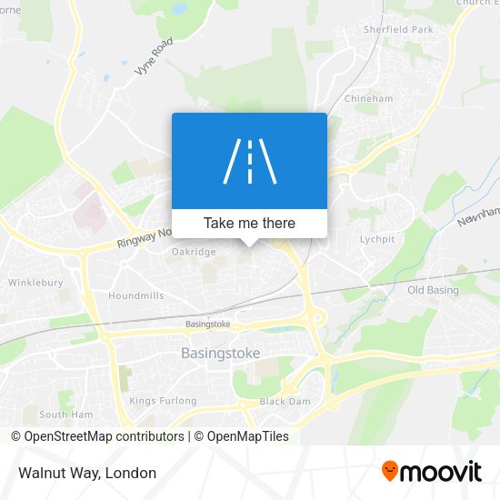 Walnut Way map