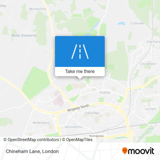 Chineham Lane map