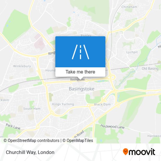 Churchill Way map