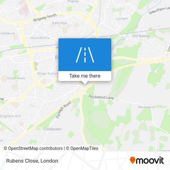 Rubens Close map