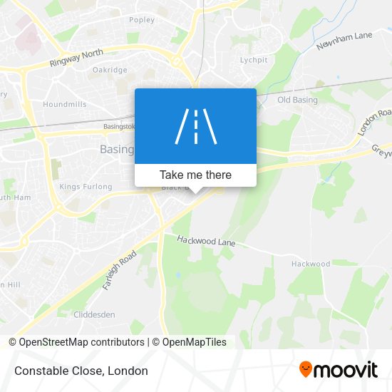 Constable Close map