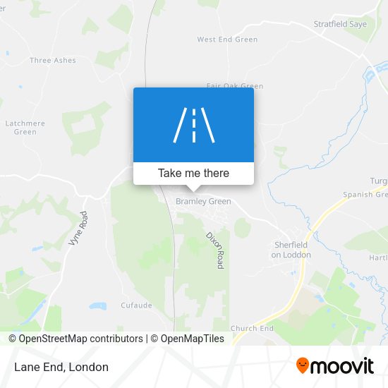 Lane End map