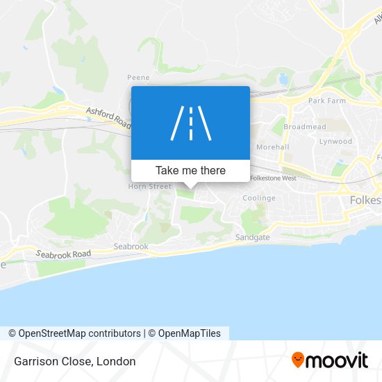 Garrison Close map