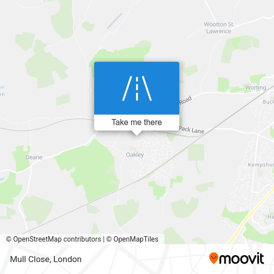Mull Close map