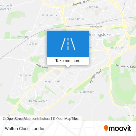 Walton Close map