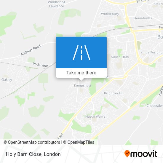 Holy Barn Close map