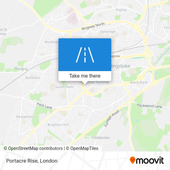 Portacre Rise map