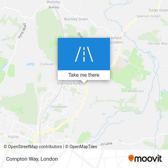 Compton Way map