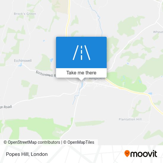 Popes Hill map
