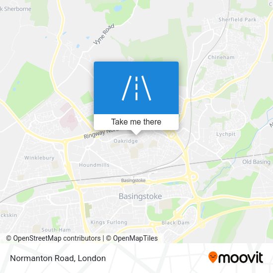 Normanton Road map