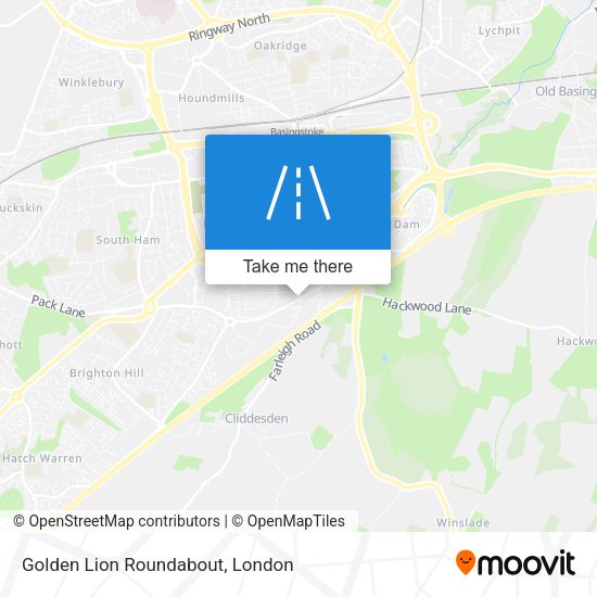 Golden Lion Roundabout map