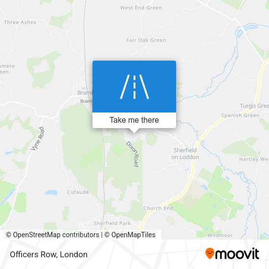 Officers Row map