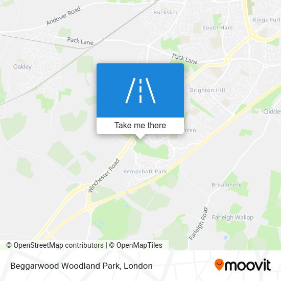Beggarwood Woodland Park map