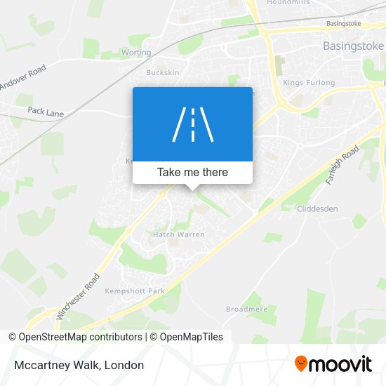 Mccartney Walk map