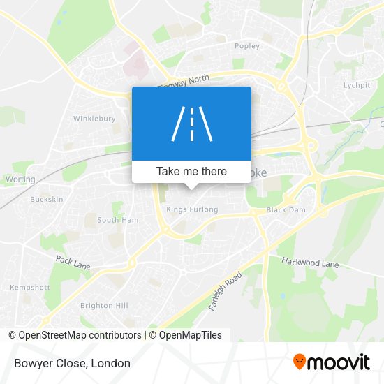 Bowyer Close map