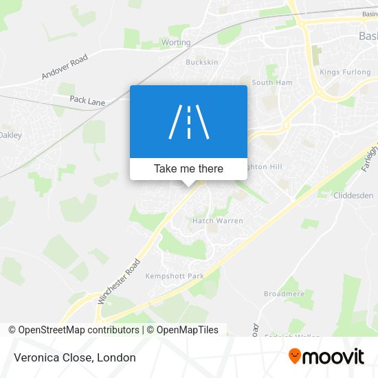 Veronica Close map