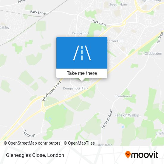Gleneagles Close map