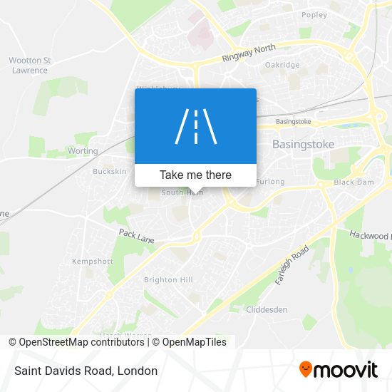 Saint Davids Road map