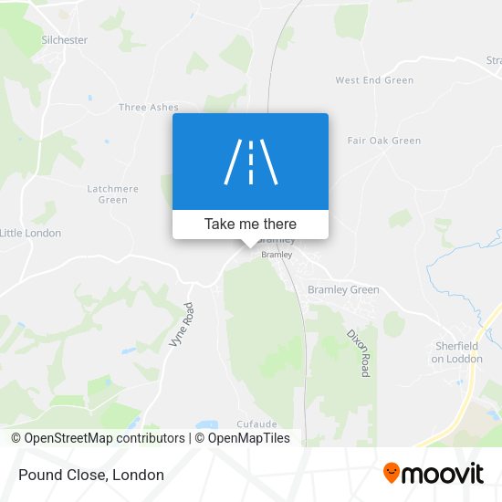 Pound Close map