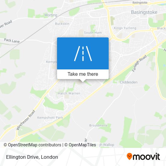Ellington Drive map
