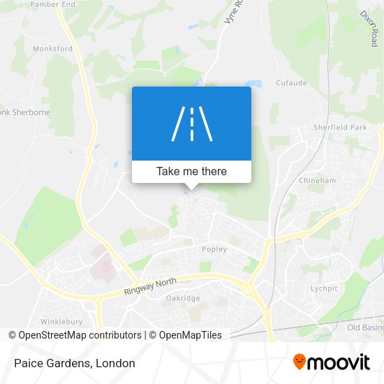 Paice Gardens map