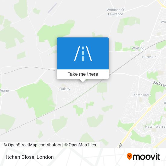 Itchen Close map