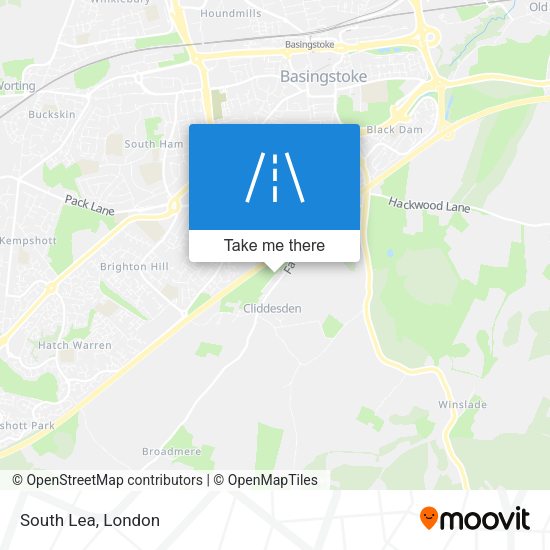 South Lea map