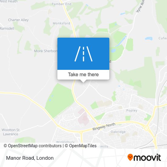 Manor Road map