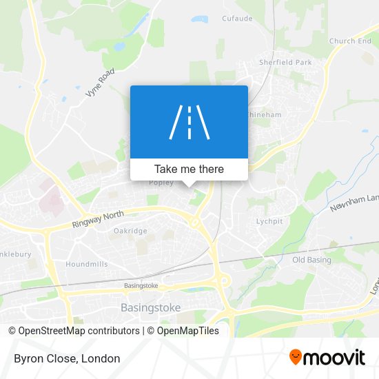 Byron Close map