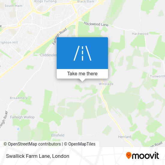 Swallick Farm Lane map