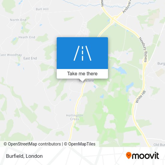 Burfield map