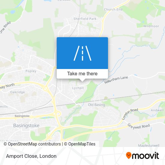 Amport Close map