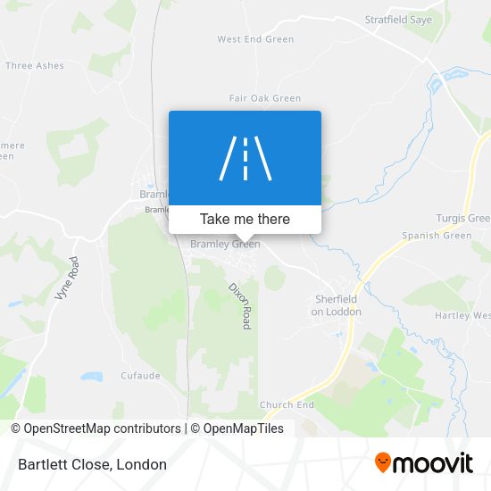 Bartlett Close map