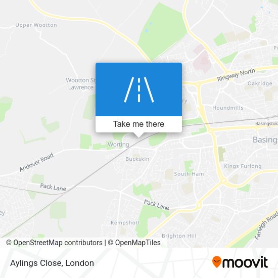Aylings Close map