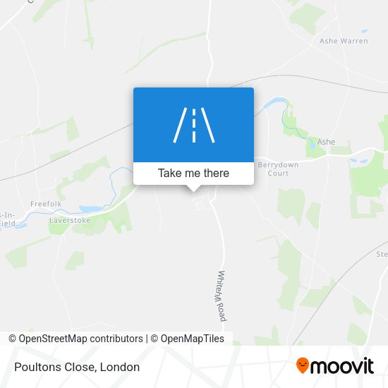 Poultons Close map