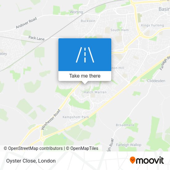 Oyster Close map