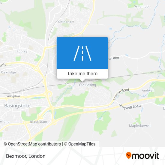 Bexmoor map