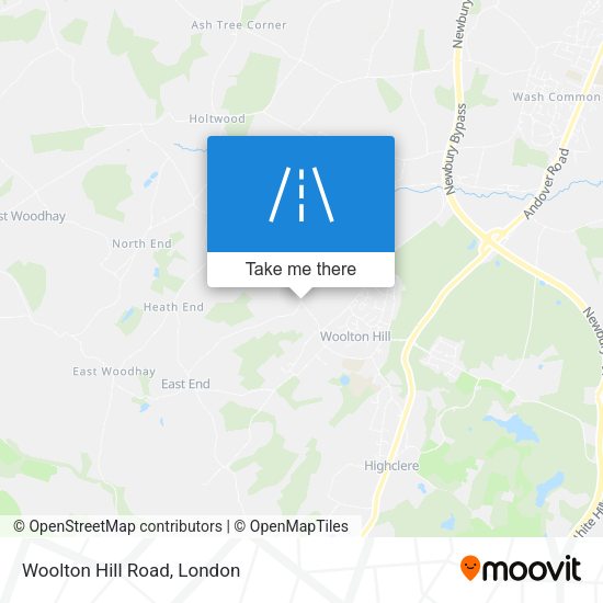 Woolton Hill Road map
