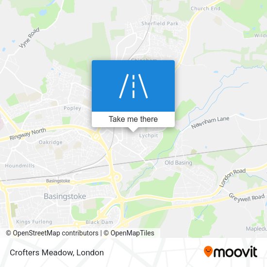 Crofters Meadow map
