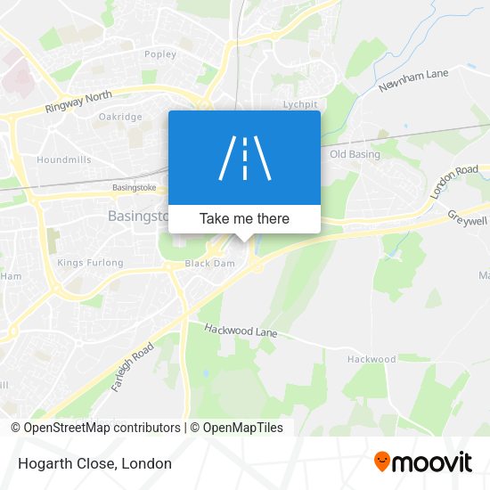 Hogarth Close map