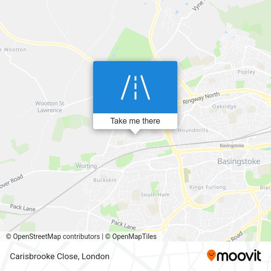 Carisbrooke Close map
