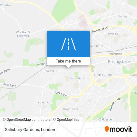 Salisbury Gardens map