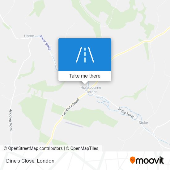 Dine's Close map