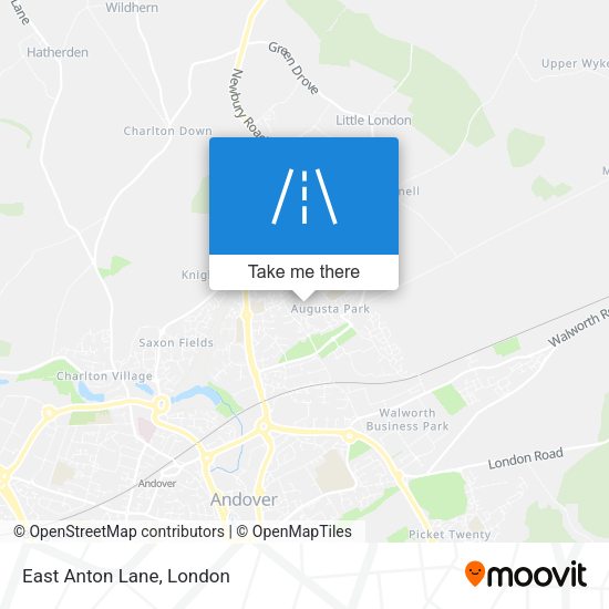 East Anton Lane map