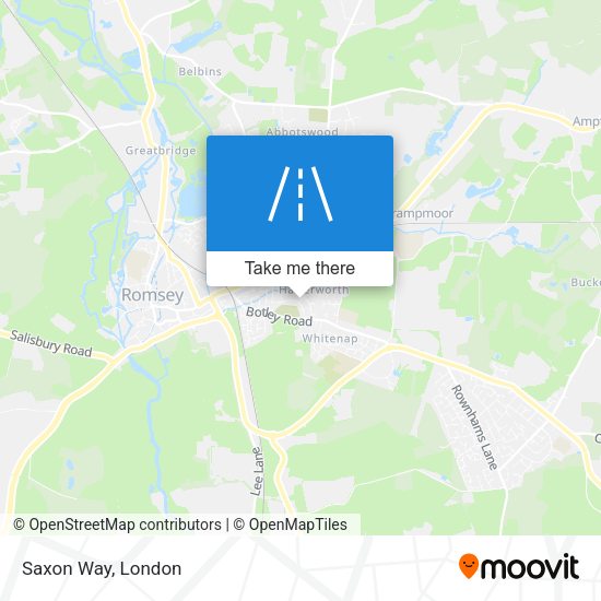 Saxon Way map