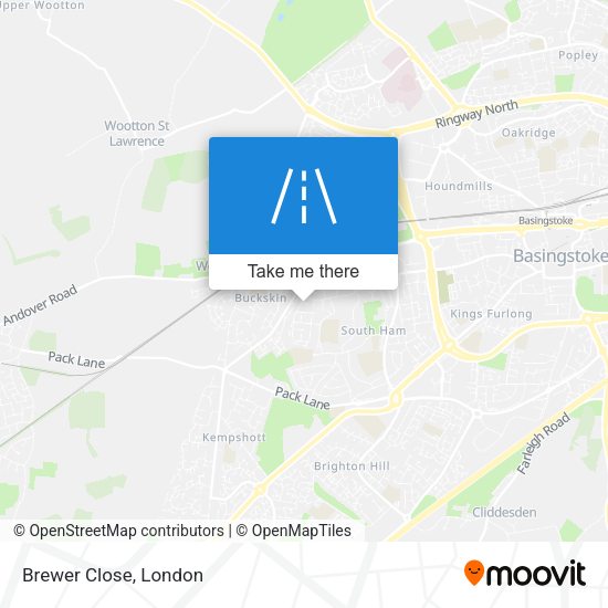 Brewer Close map