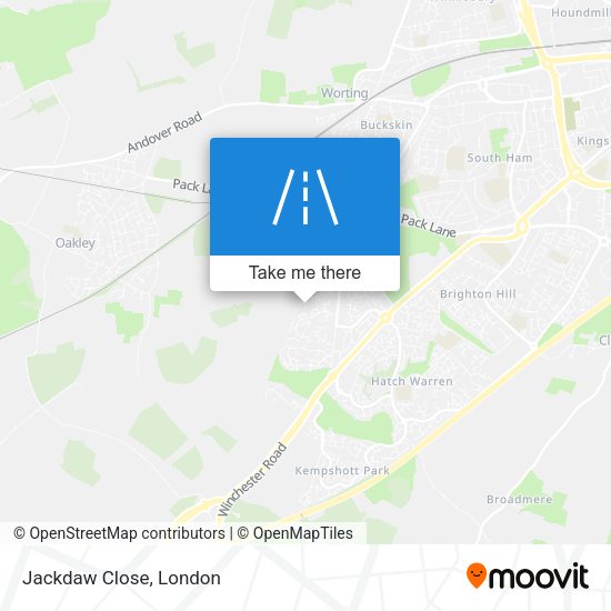 Jackdaw Close map