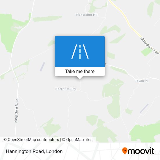 Hannington Road map