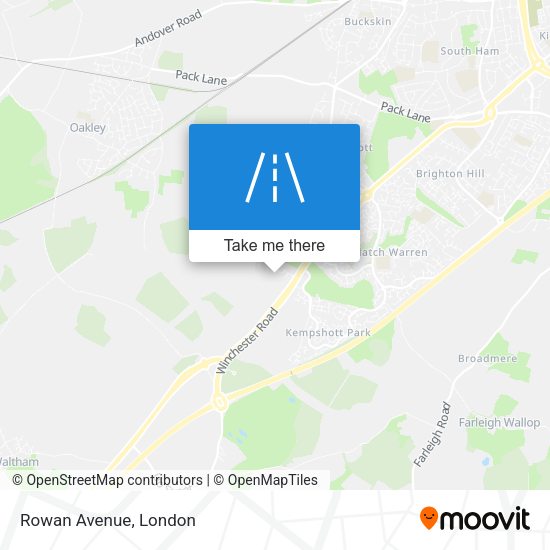 Rowan Avenue map
