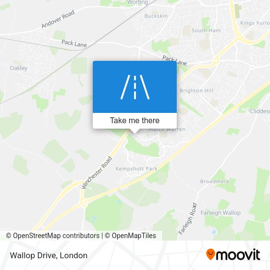 Wallop Drive map